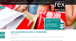 Desktop Screenshot of galeries-rex.ch