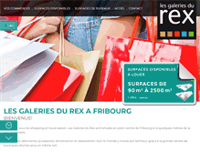 Tablet Screenshot of galeries-rex.ch